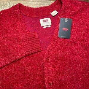 Levi's Coit Boxy Button Wool Alpaca Blend Cardigan Sweater Men S Red Mr Rodger's